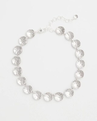 Silver Tone Circles Collar