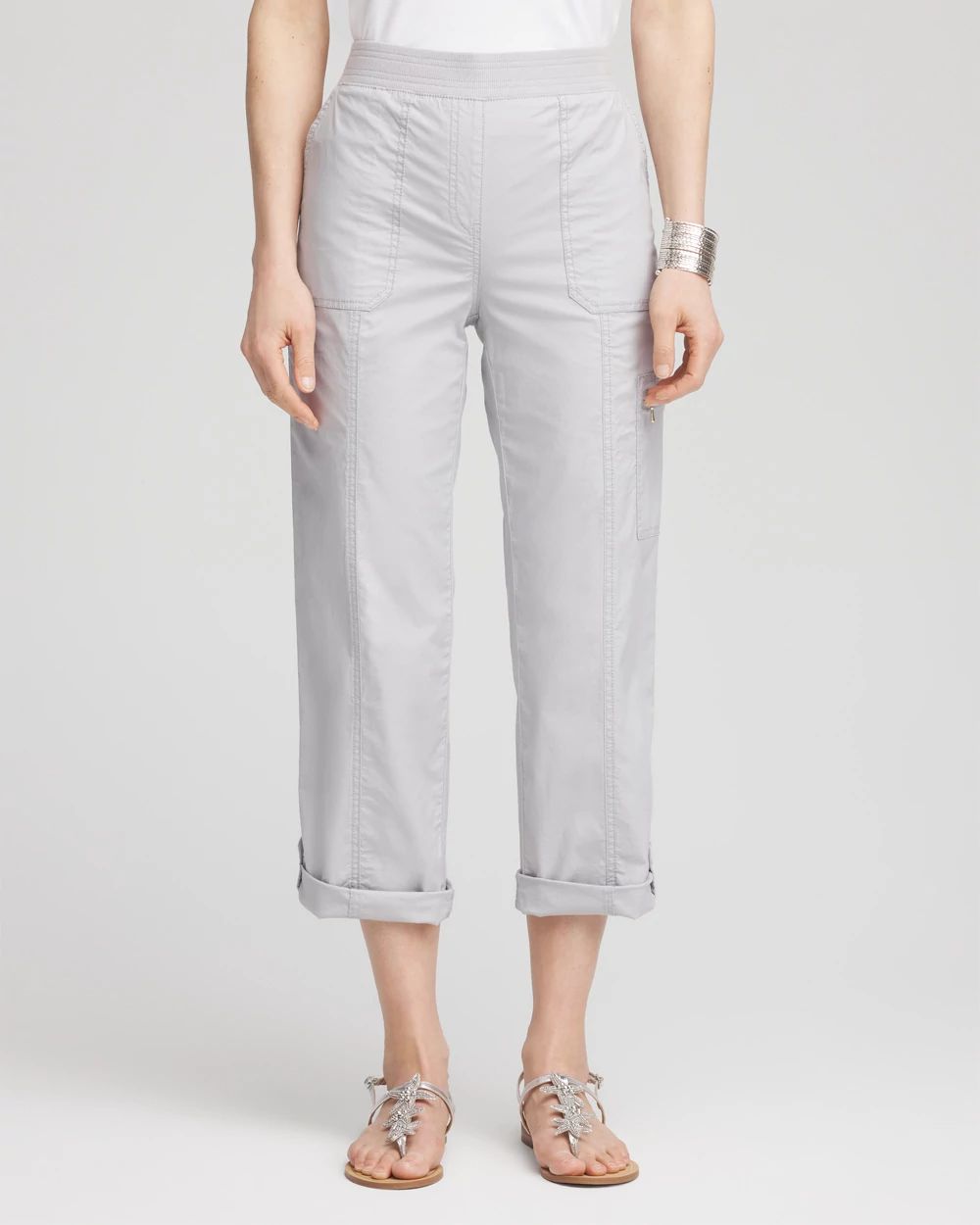 Poplin Cropped Pants