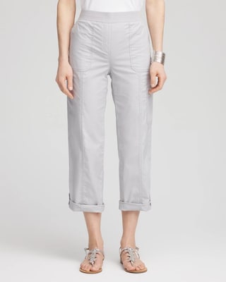 Poplin Cropped Pants