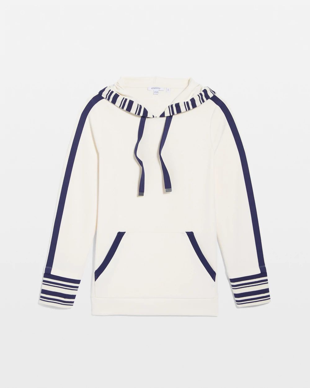 Zenergy® Striped Double-Knit Hoodie click to view larger image.