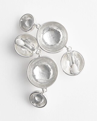 Silver Drop Clip-On Earrings click to view larger image.