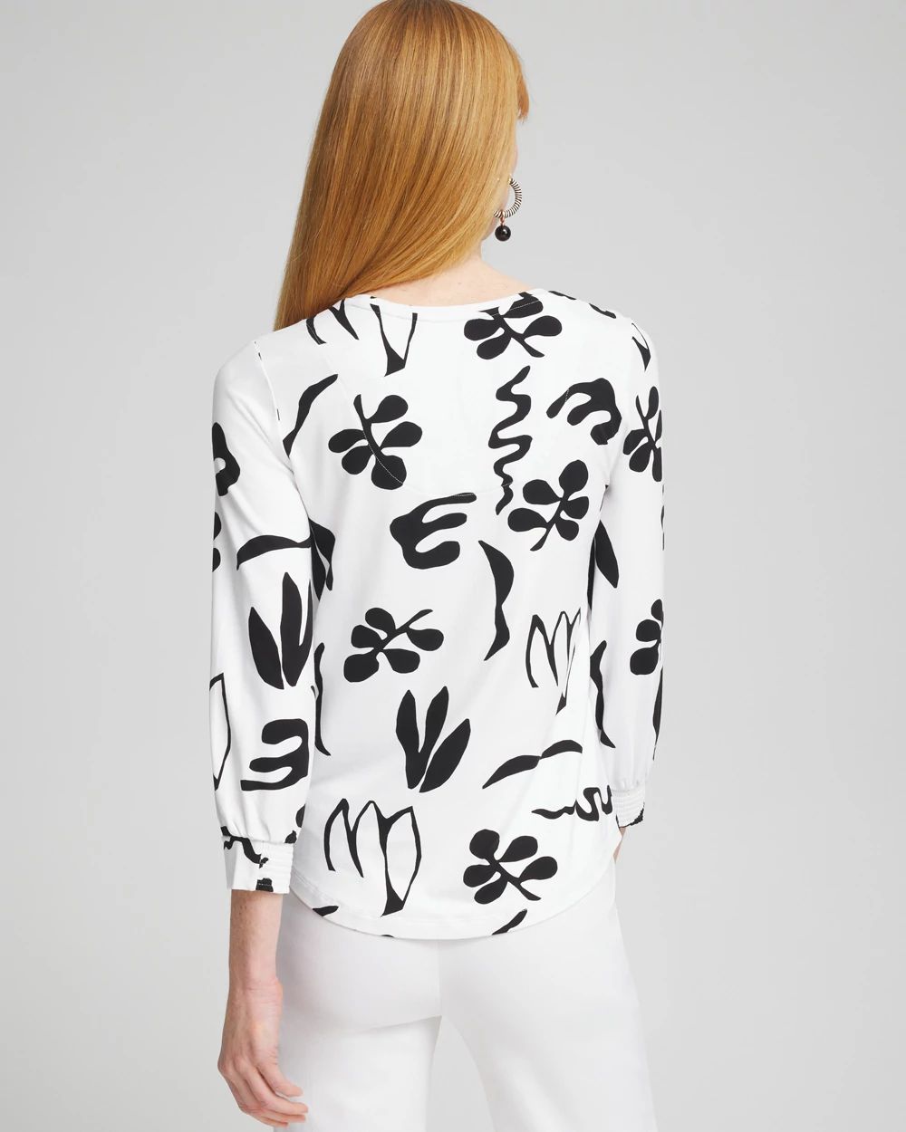 Touch of Cool™ Abstract Smock Sleeve Tee