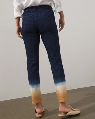 Girlfriend Ombre Dip Dye Ankle Jeans
