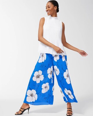 Black Label Pleated Flare Pants