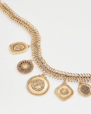 Coin Charm Necklace