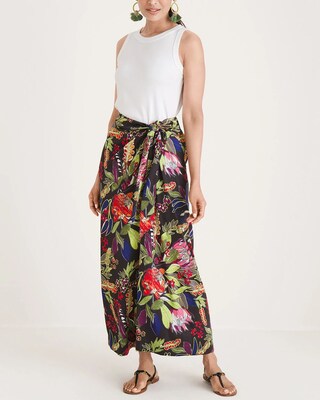 Botanical-Print Sarong