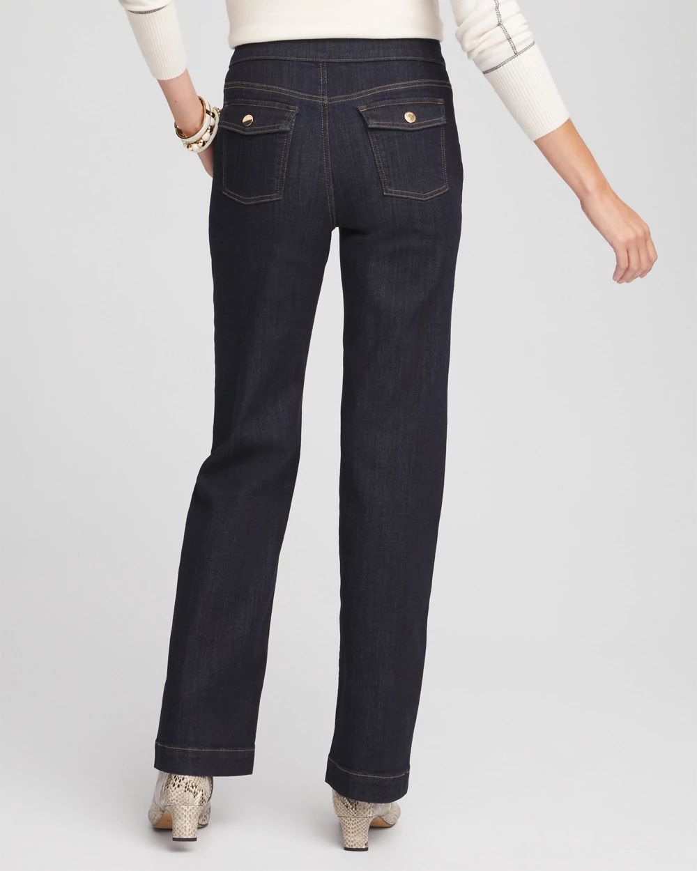 Pull-On Wide Leg Jean