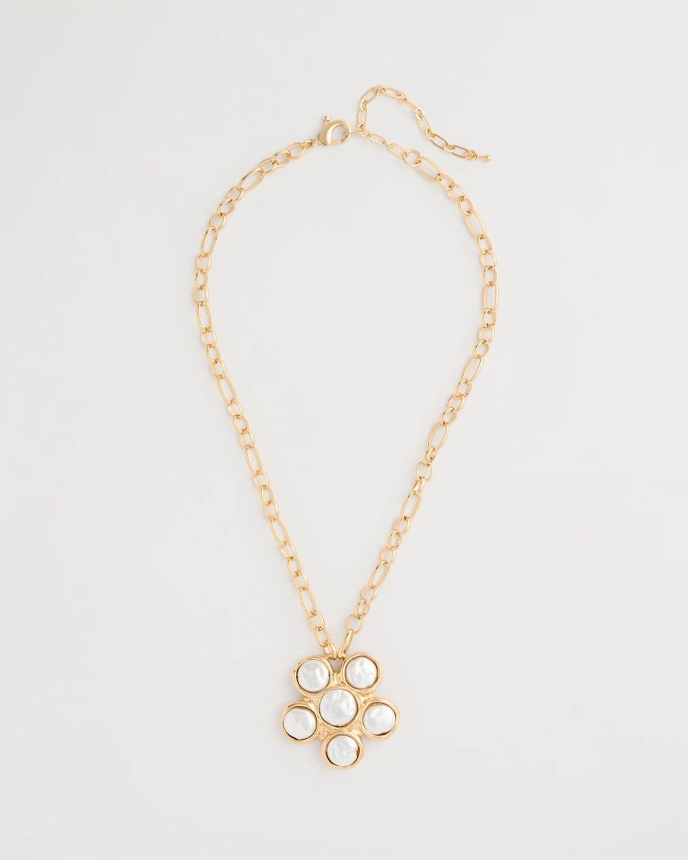 Siren Faux Pearl Pendant Necklace