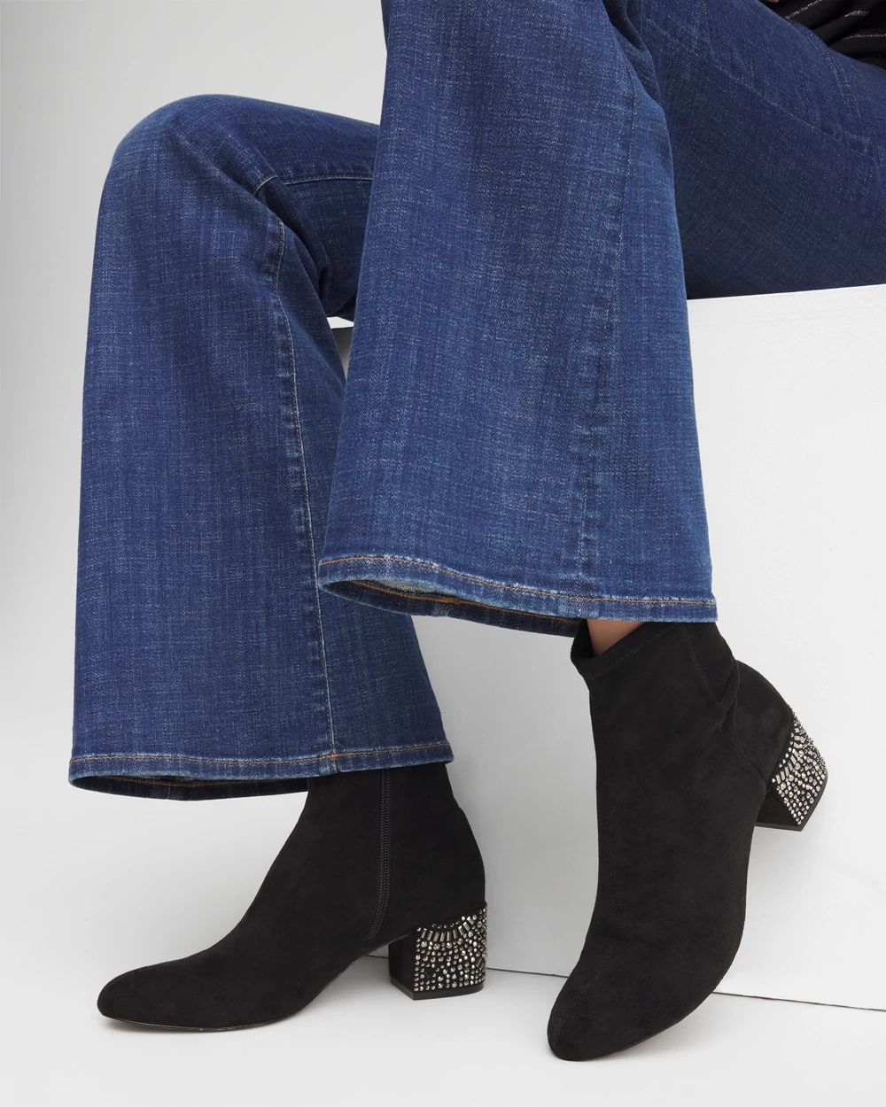 Embellished Destiny Art Deco Boot Heels click to view larger image.