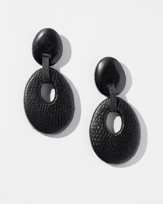Black Drop Hoops