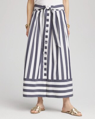 Midi Striped Skirt