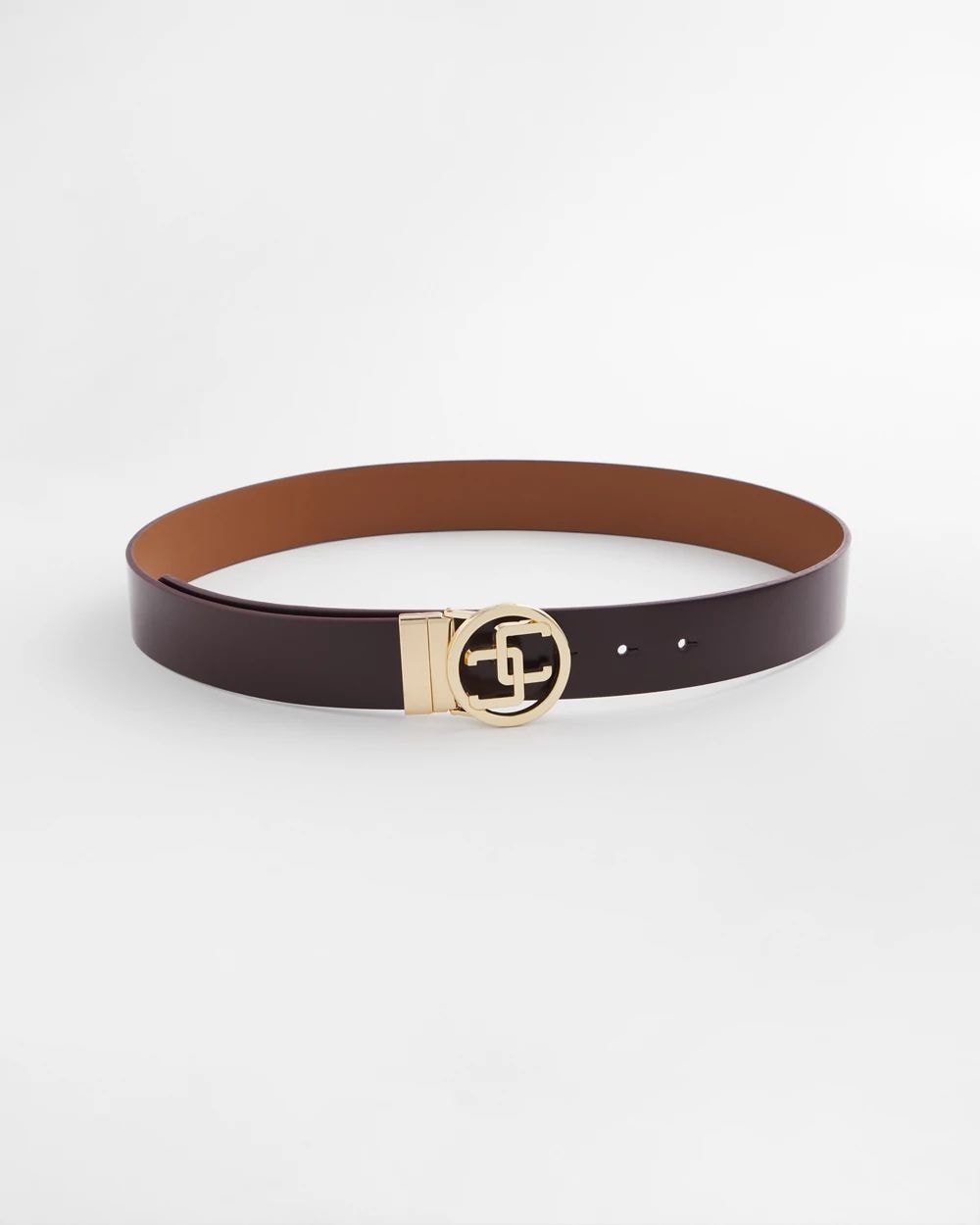 Reversible Chico's Logo Trouser Belt click to view larger image.