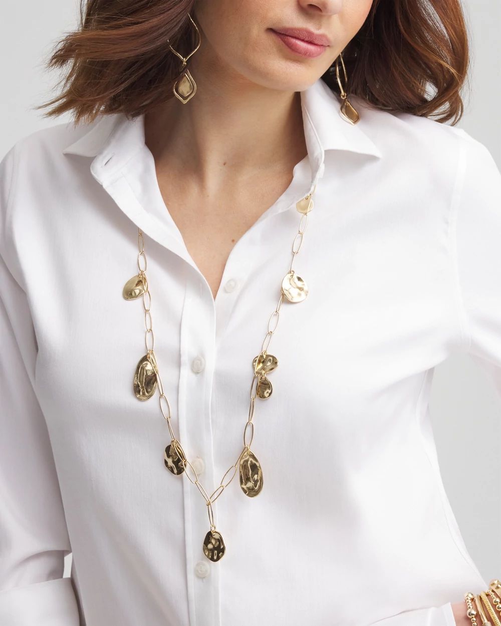 Chico's Originals Nomadic Charms Single Strand Necklace