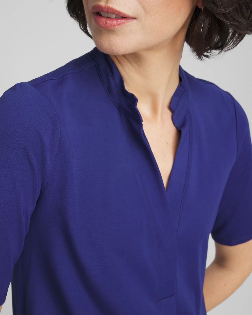 Short-sleeve Popover Dress