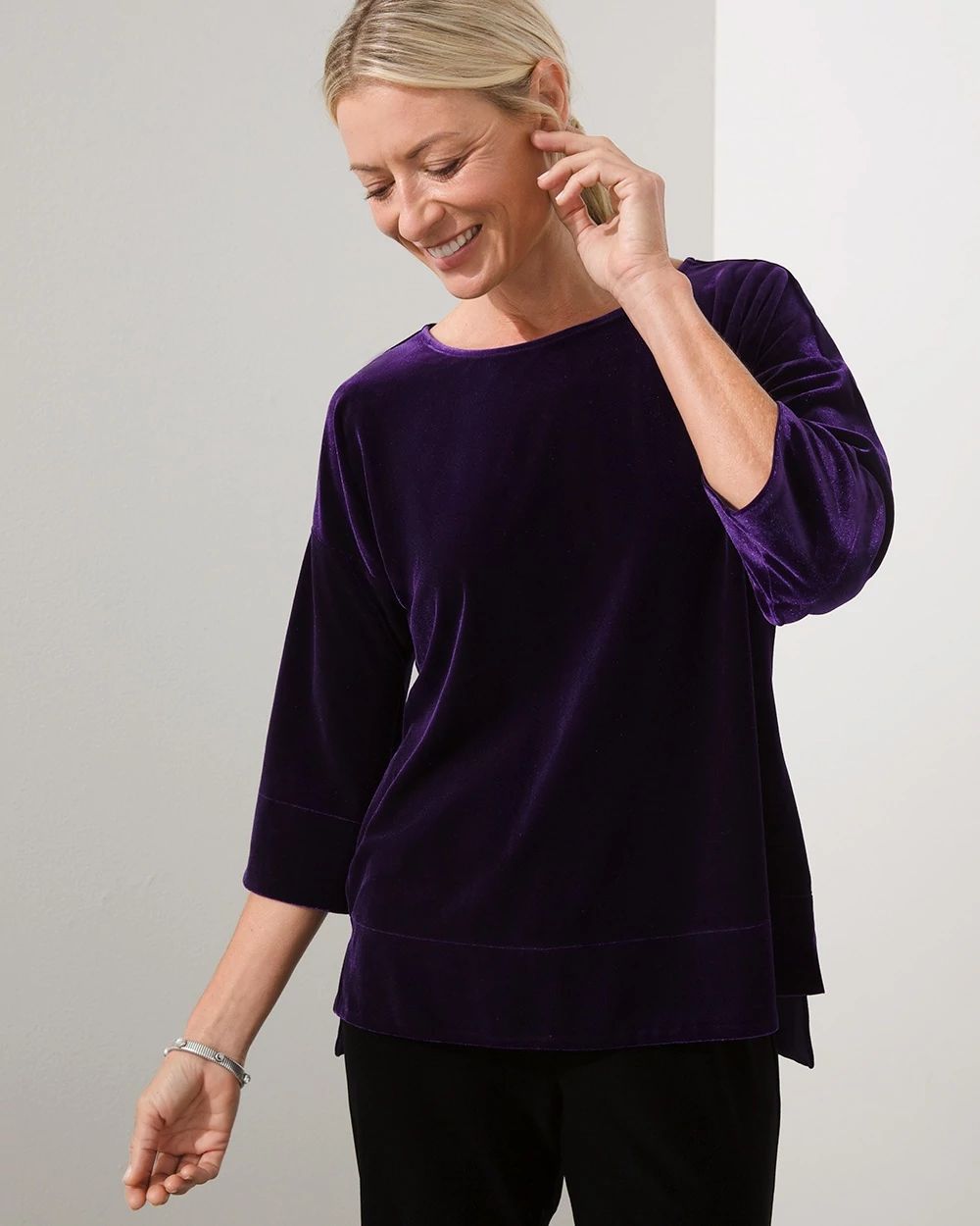 Travelers Collection Velvet Pullover