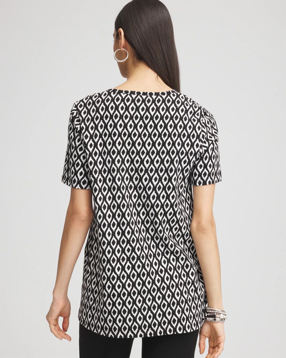 Graphic Slub V-Neck Tee click to view larger image.
