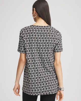 Graphic Slub V-Neck Tee click to view larger image.