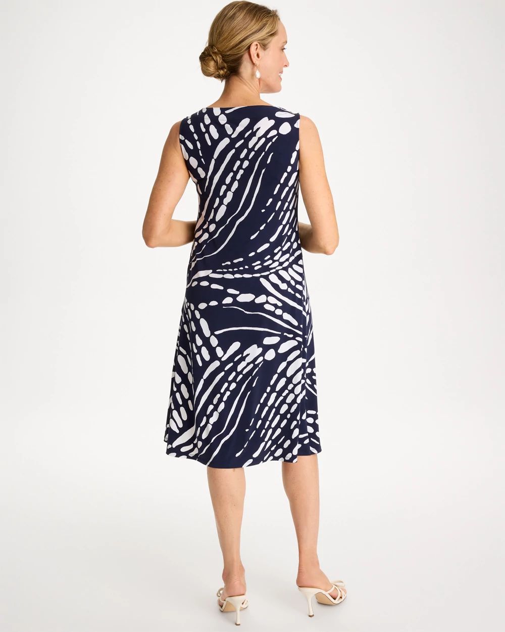 Jersey Knit Printed Shift Dress