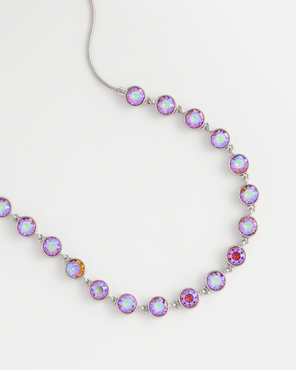 Iridescent Gem Short Necklace