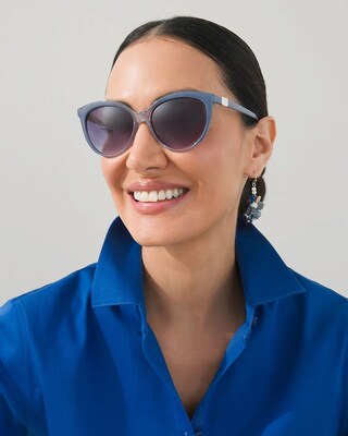 Blue Wayfarer Sunglasses