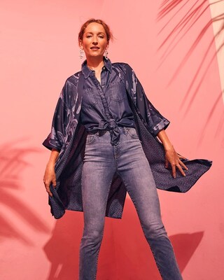 Reversible Print Woven Kimono