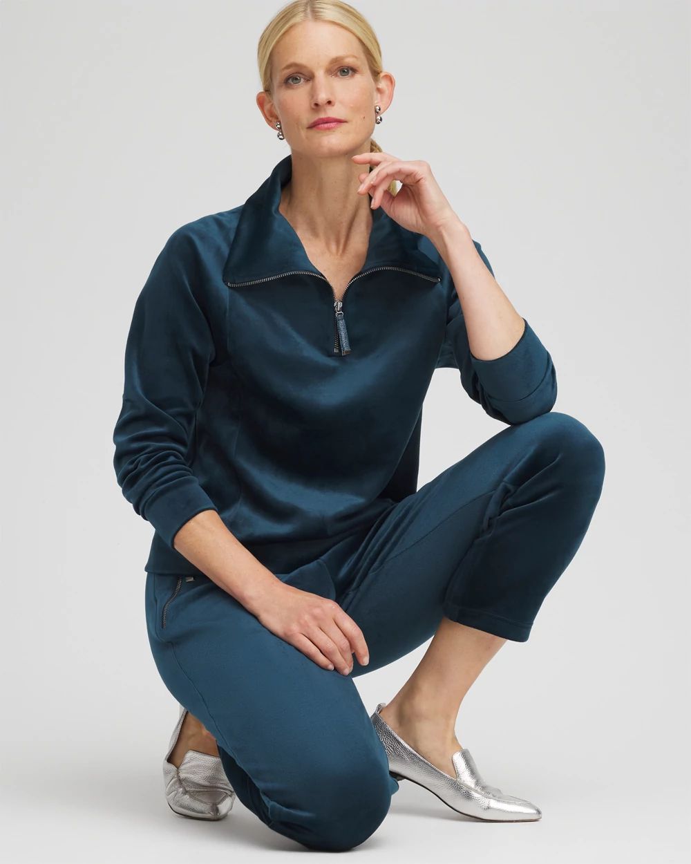 Zenergy® Scuba Velour Pullover