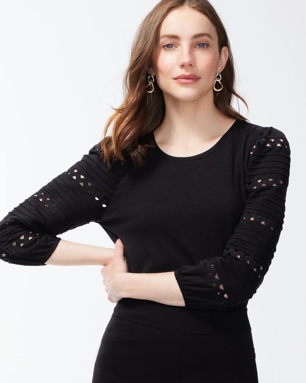 Rick Rack Puff Sleeve Top