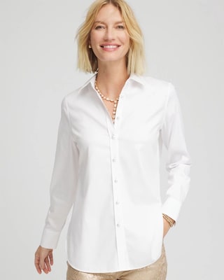 No Iron™ Pearl-Button Stretch Shirt