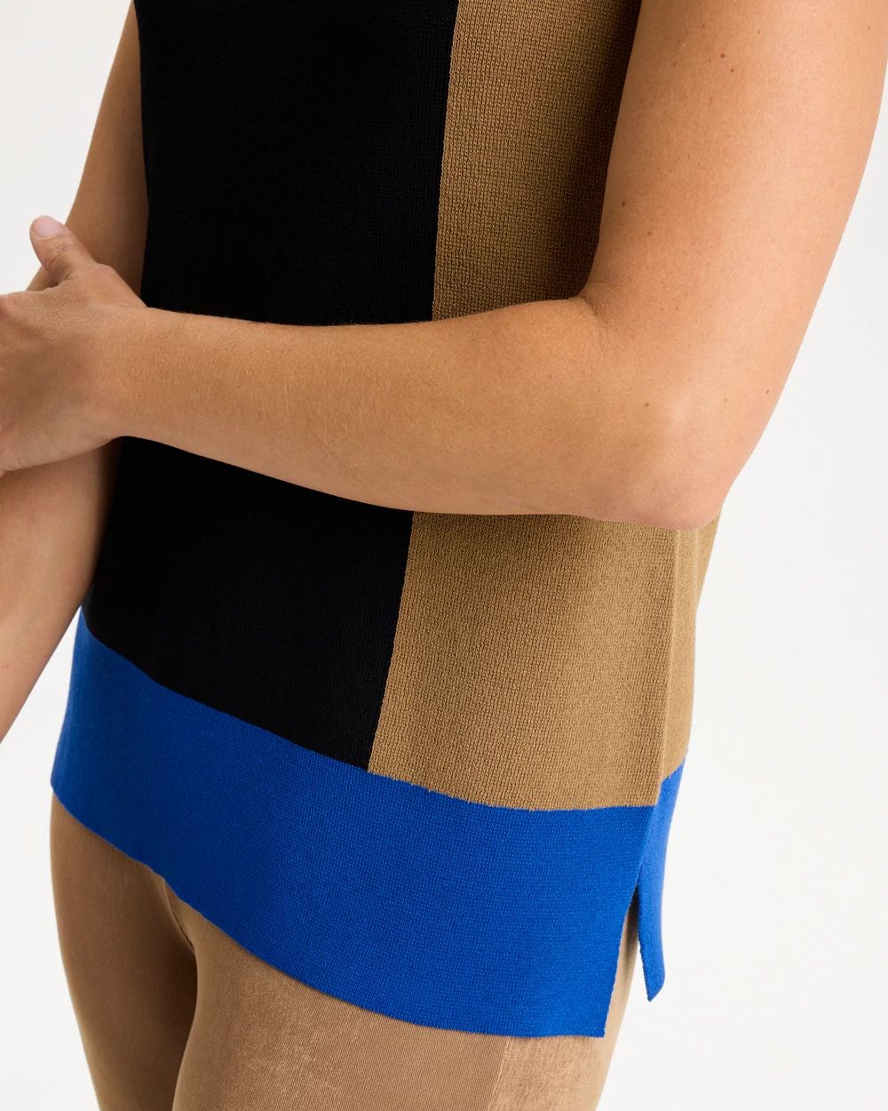 Travelers™ Collection Colorblock Knit Tank click to view larger image.