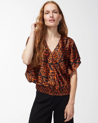 Satin Ikat Top