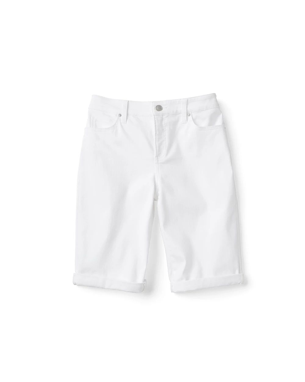 So Slimming No-Stain White Girlfriend Shorts