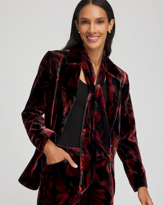 Velvet Rose Skinny Scarf click to view larger image.