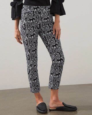 Brigitte Paisley Slim Crops