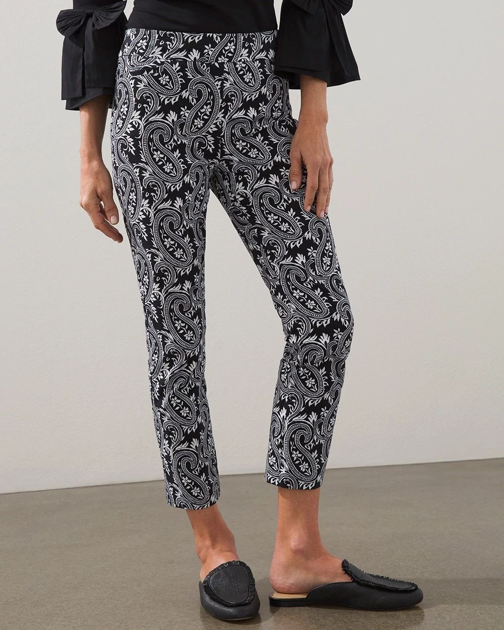 Brigitte Paisley Slim Crops