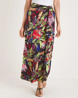Botanical-Print Sarong