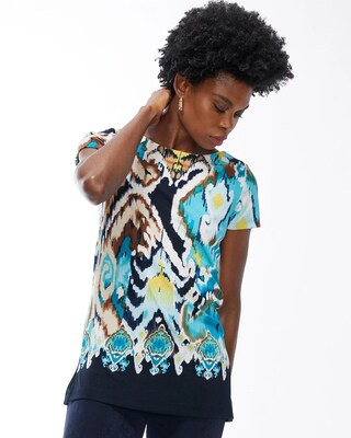 Travelers Ikat Cap Sleeve Tunic