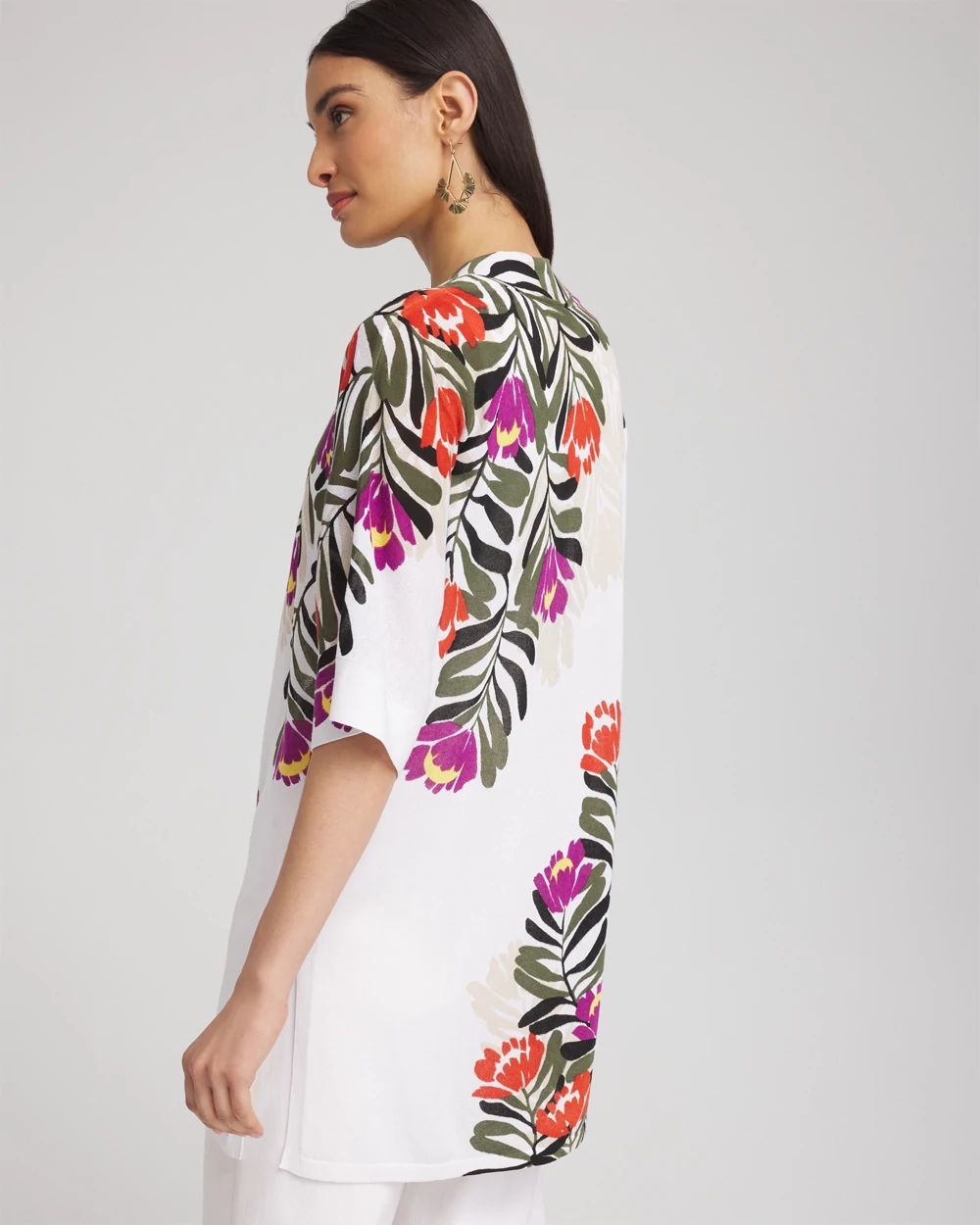 Summer Romance Blooms Midi Cardigan