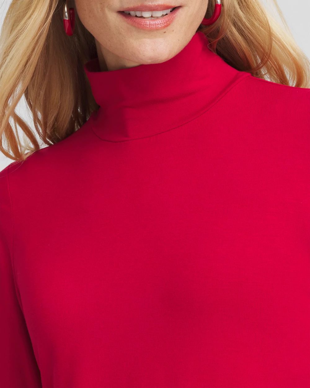 Touch of Cool™ Mock Neck Layering Tee click to view larger image.