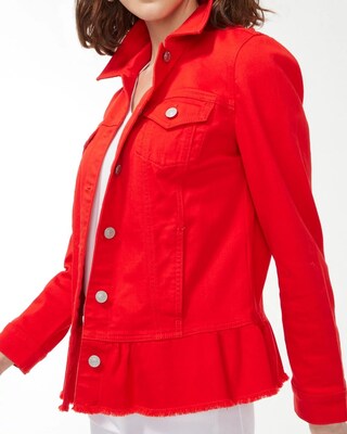 Peplum Denim Jacket