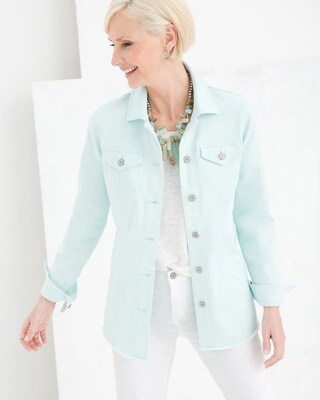 Fray Hem Denim Jacket
