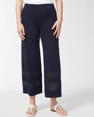 Travelers Mesh Trim Crops