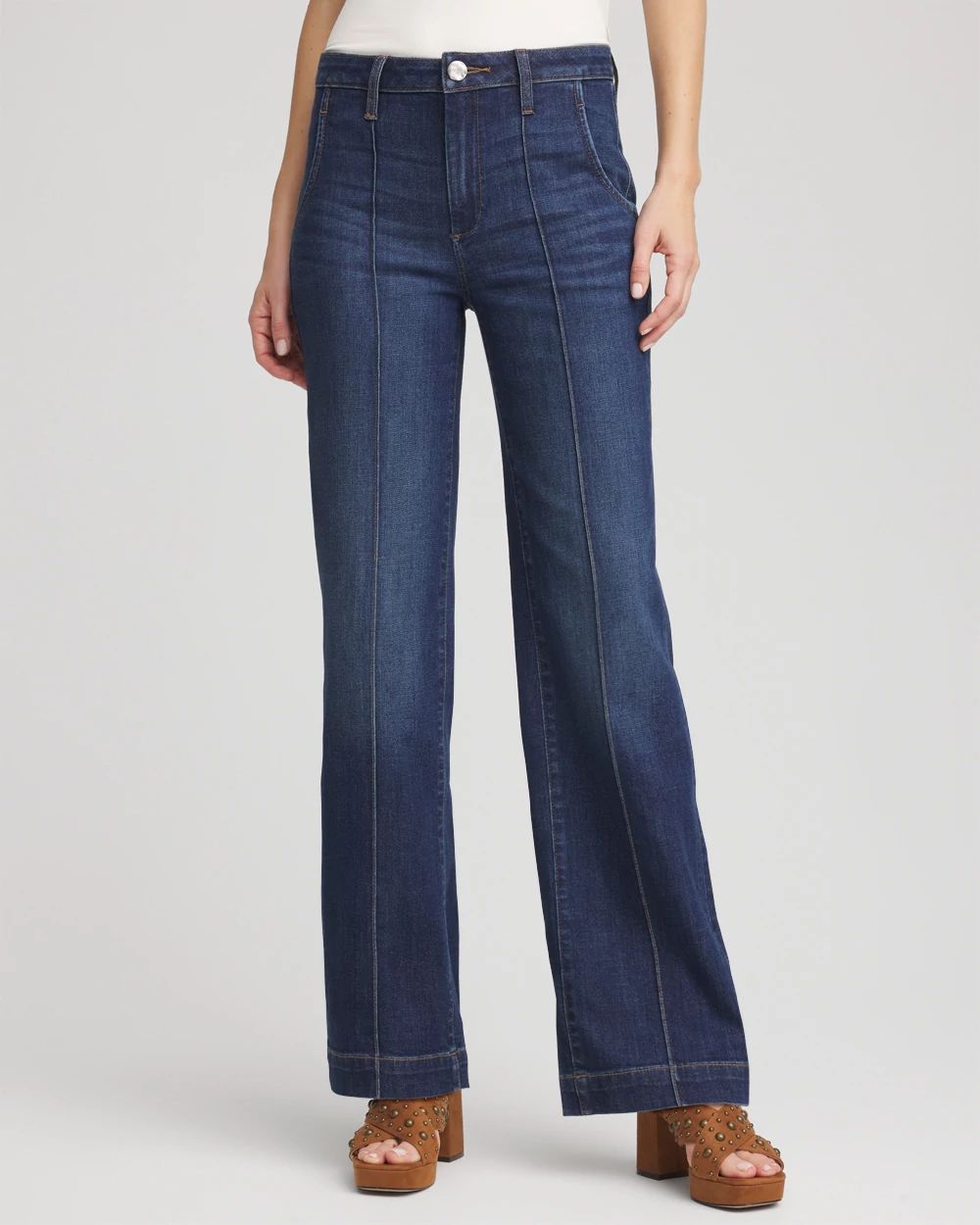 Petite High-Rise Straight Fit Jeans