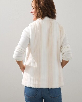 White Faux Fur Vest