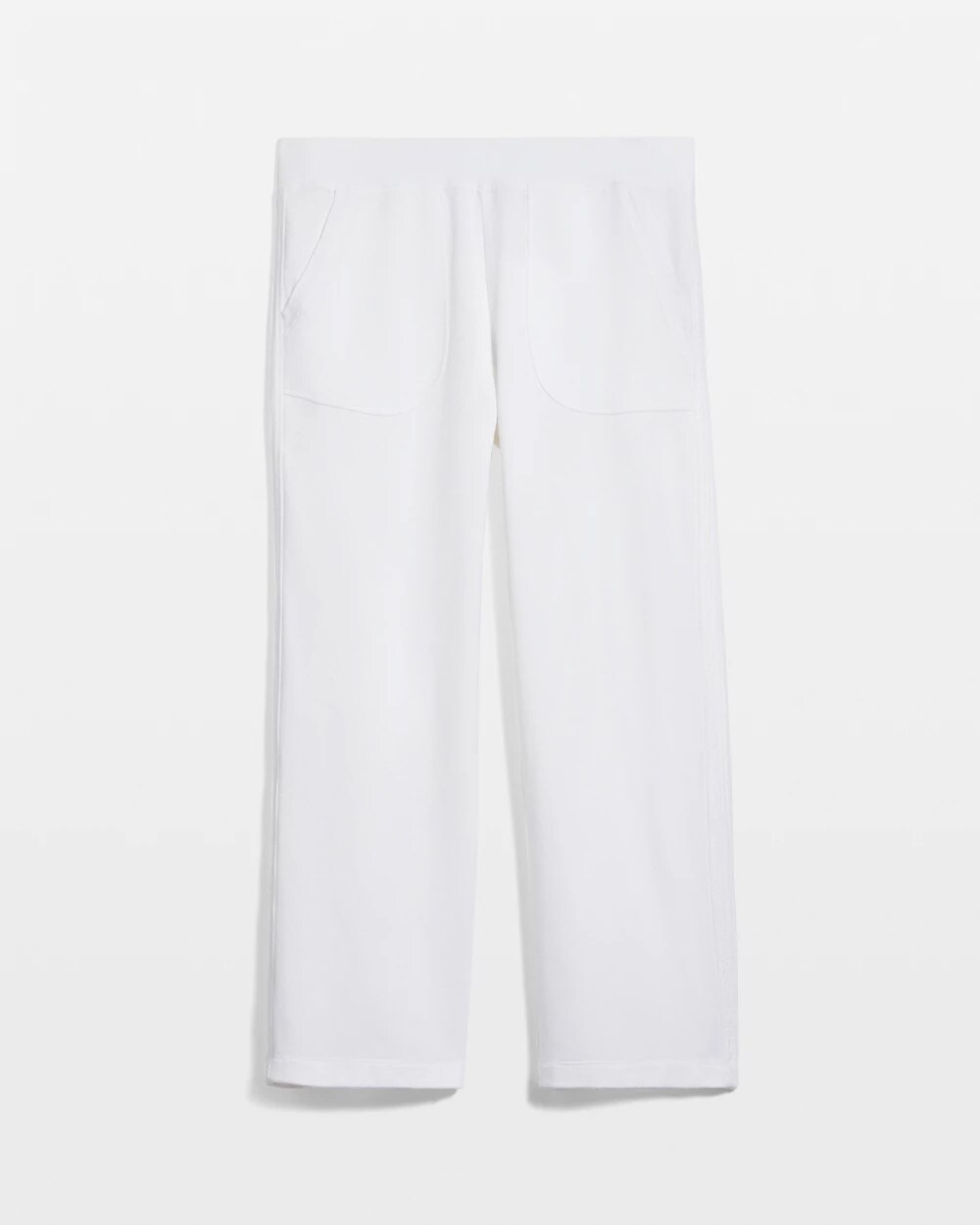 Zenergy® French Terry Gauze-Inset Cropped Pants