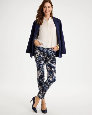Brigitte™ Slim Swirled Pull-On Ankle Pants