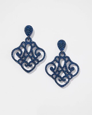 Blue Chandelier Earrings