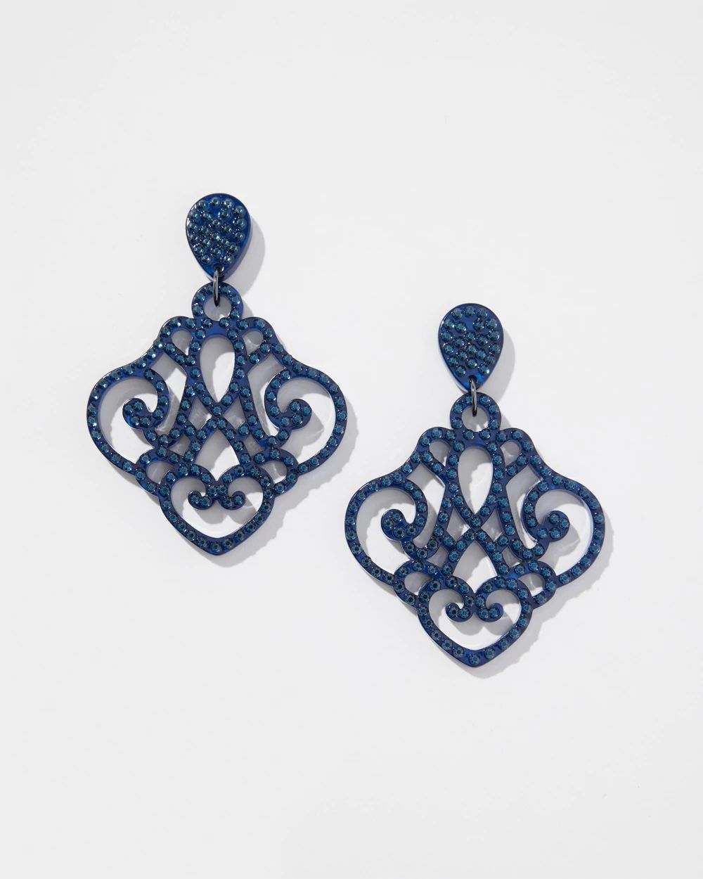 Blue Chandelier Earrings