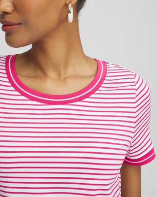Zenergy® UPF Knit Stripe Tee click to view larger image.
