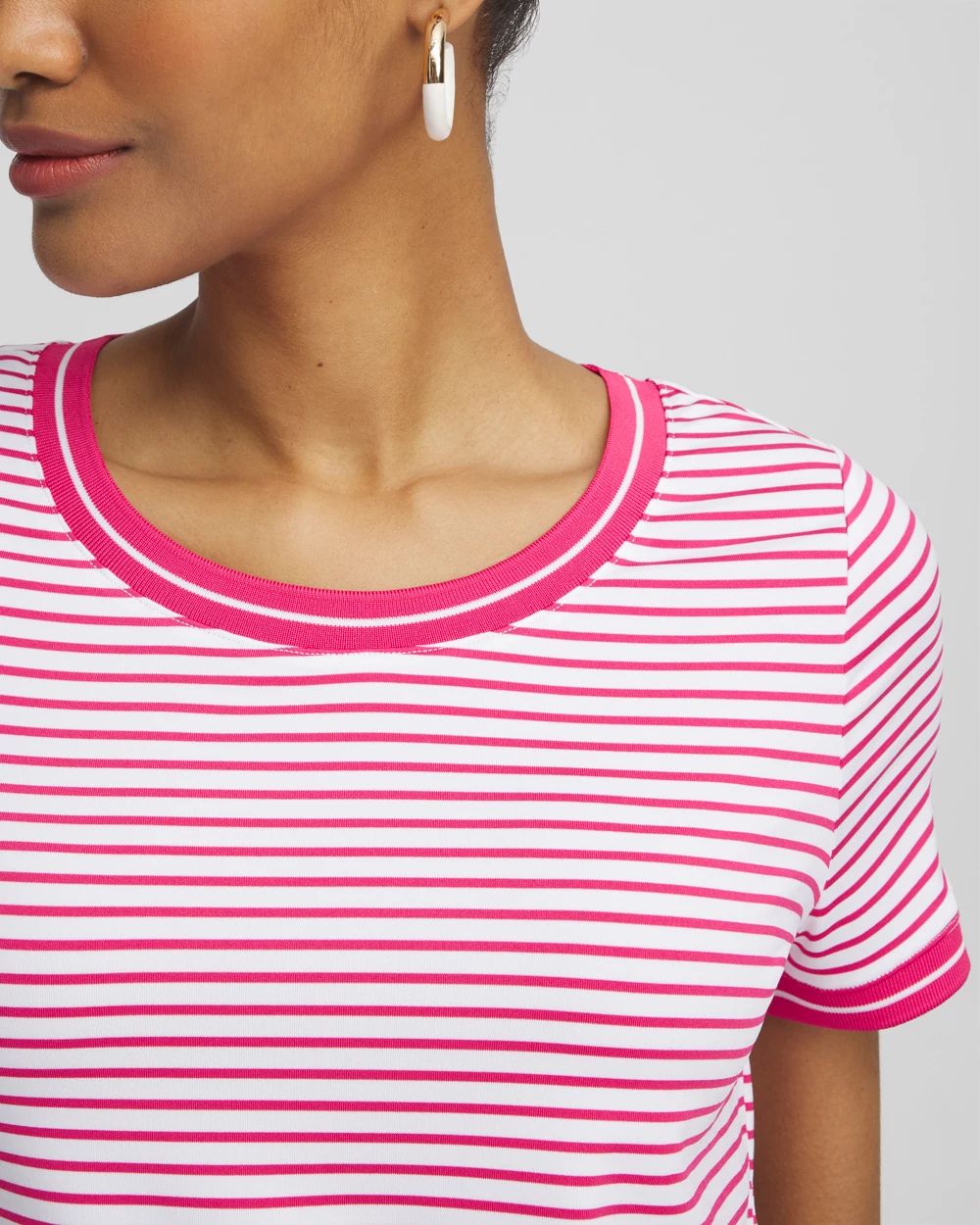 Zenergy® UPF Knit Stripe Tee