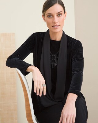 Travelers Collection Velvet Jacket